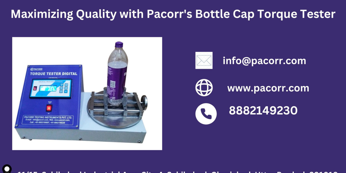 Torque Testing Simplified: Why Choose Pacorr’s Bottle Cap Torque Tester for Your Needs