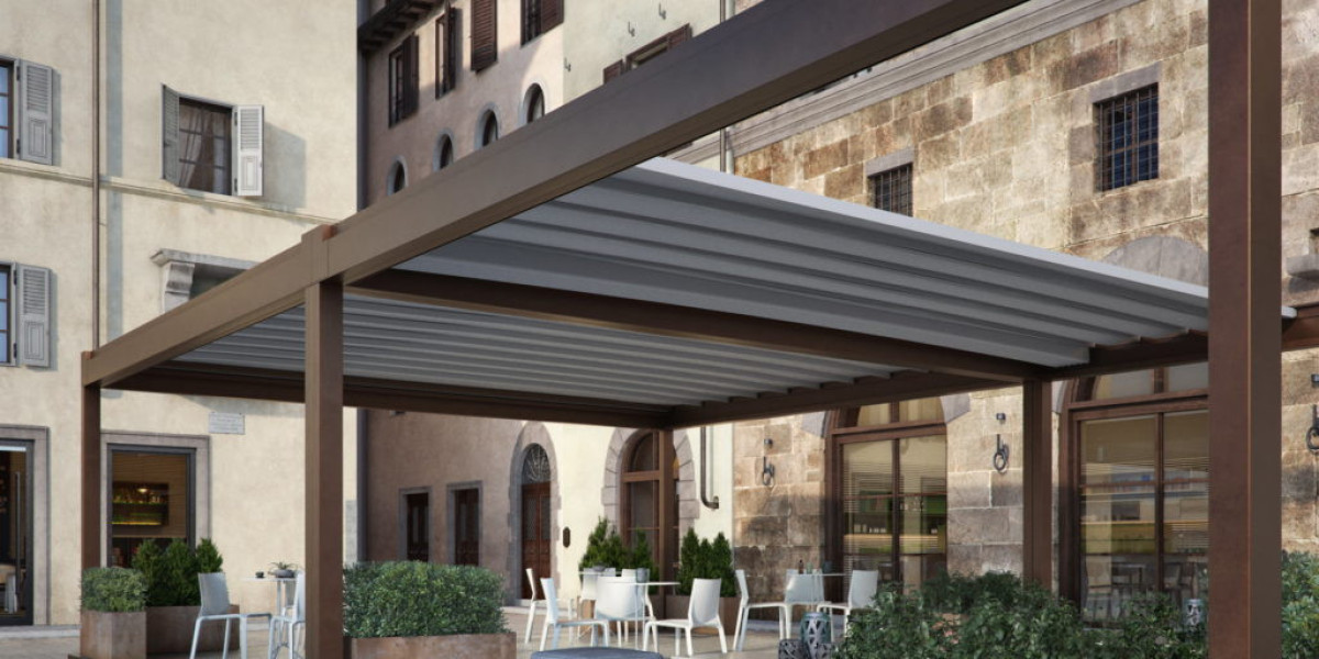 Stylish Pergola with Retractable Roof by Smart Roof